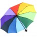iX-brella extra Stabiler Regenschirm 10-teilig Auf-Zu-Automatik - Regenbogen bunt Koffer Rucksäcke & Taschen