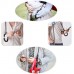 Jooayou Doppelschichtiger umgekehrter Regenschirm C-förmiger Griff umgekehrter Faltschirm Anti-UV winddichter Reise-Regenschirm mit Tragetasche Rose Red Koffer Rucksäcke & Taschen