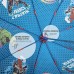 Marvel Avengers Kinder Regenschirm - Kinderschirm Captain America Iron Man Thor Hulk - Regenschirm Blau Rot Robust Windfest - Schirm Jungen Kleinkind 3 bis 6 Jahren - Durchmesser 76 cm - Perletti Kids Koffer Rucksäcke & Taschen