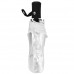 Mumusuki Hochwertige tragbare modische transparente automatische DREI Falten Regenschirm für den Außenbereich Koffer Rucksäcke & Taschen
