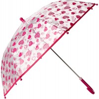 Playshoes Mädchen Herzchen Regenschirm Transparent One Size Koffer Rucksäcke & Taschen