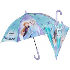 POS 30843 - Stockschirm mit Disney Frozen II Motiv Regenschirm für Mädchen Durchmesser circa 66 cm manuelle Sicherheitsöffnung und Fiberglasgestell idealer Begleiter für regnerische Tage Koffer Rucksäcke & Taschen