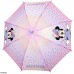 Regenschirm Minnie Maus Mädchen 3 bis 6 Jahre - Disney Kinderregenschirm Minni Mouse Rosa mit Punkten Mehrfabig - Stockschirm Kinder Schirm Robust Windfest Sicher - Durchmesser 76 cm - Perletti Kids Koffer Rucksäcke & Taschen