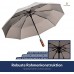 Regenschirm sturmfest bis 140 km h - Taschenschirm mit echtem Holzgriff und zertifizierter Teflon-Beschichtung gegen Feuchtigkeitsschäden - LOGAN & BARNES - Modell Dublin Koffer Rucksäcke & Taschen