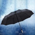 Regenschirm zum Öffnen und Schließen automatisch zusammenklappbar windfest große Öffnung und Winddicht für Männer und Frauen Braun braun 33 cms Koffer Rucksäcke & Taschen