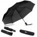 SKEY Regenschirm Taschenschirm umgekehrter Umbrella- inkl. Schirm-Tasche & Reise-Etui - Auf-Zu-Automatik Teflon-Beschichtung windsicher sturmfest bis 140 km h Koffer Rucksäcke & Taschen