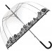 SMATI Regenschirm durchsichtig transparent mit Automatik Stockschirm Rosenborde Koffer Rucksäcke & Taschen