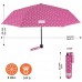 Tupfen Kinder Regenschirm Pink für Mädchen - Rosa Kinderschirm mit Weißen Punkten - Windschutzer Taschenschirm - Manuelle Öffnung - 7+ Jahren - 91 cm Durchmesser - Cool Kids Perletti Koffer Rucksäcke & Taschen