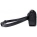 Milya Damen Modische Hüfttasche Taillenbeutel Bauchtasche aus PU Leder mit Verstellbaren Riemen Schwarz Gitterartig Niete Koffer Rucksäcke & Taschen