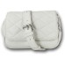 New Bags 2in1 Damen Hüfttasche Gürteltasche weiß gesteppt Ziernähte OTD5025W Kunstleder Umhängetasche Koffer Rucksäcke & Taschen