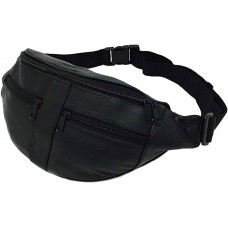 OB8 Gürteltasche aus weichem Leder für Damen und Herren Mundschutztasche schwarz Koffer Rucksäcke & Taschen