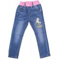 Sotala Girly Mädchen Kinderhose Kinderjeans Jeans Hose mit Gummibund elastischer Bund gerader Schnitt süß putzig Bekleidung