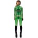 Leezeshaw Damen 3D My Hero Academia Digitaldruck Langarm Skinny Overall Kostüme Halloween Einteiler Bodysuit Bekleidung