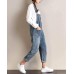 Damen Overall Denim Latzhose Jeans Mit Hosenträgern Bekleidung