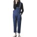 DFGHN Lockere Latzhose Für Frauen-Denim-Overall Mit Tasche Beiläufige Schwangere Straps Jeans Blau Bekleidung