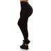 BollyWood's Sexy FashionXpress Sport Push-Up Leggings IVLI08023.02SMM QX Schwarz S bis M - super elastisch weich bequem und tolle Optik Bekleidung
