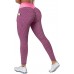 Damen 2PC ​Scrunch Butt Leggings Honeycomb Anti Cellulite Yogahose Po Push Up Sporthose Hohe Taille Scrunch Butt Lifting Fitnesshose mit Taschen Bekleidung