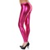 DISTRESSED Metallic Shiny Glanz Leggings Wet Look S~M 34 36 38 pink-neon Bekleidung