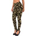 ESRA Damen Leggings Military Legins Hose in Camouflage Army Style L12 Bekleidung