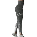 FEMLE Damen High Taist Stripe Printed Yogahosen Slim Fit Sportliche Leggings Bekleidung