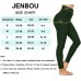 Jenbou Anti-Cellulite-Workout-Leggings für Frauen gerüschter Po Gewichtheben Yogahose Bauchkontrolle enge Leggings Bekleidung
