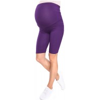 MijaCulture Komfortable Kurze Umstandsleggings für Schwangere Shorts 1 2 Leggings Mama 1052 Bekleidung