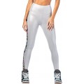 Zumba Fitness Damen Dance Fitness Compression Fit Workout Metallic Leggings Hosen Bekleidung