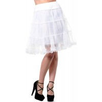 Banned Petticoat Swing Tutu Long White Bekleidung