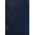 Cecil Damen Dunkelblauer Denimrock Unifarben Jeansmaterial Taschen Sportlicher Look Bekleidung
