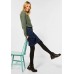 Cecil Damen Dunkelblauer Denimrock Unifarben Jeansmaterial Taschen Sportlicher Look Bekleidung