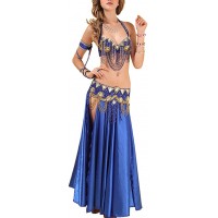Daytwork Tanzkostüm Bauchtanz Kostüm Rock - Damen Nationaltracht Karneval BH Indische Kleidung Pailletten Quasten Bollywood Indian Apparel Bekleidung