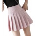 N D Women's Short Pleated Skirt Skater Tennis Skirts High Waist with Comfy Stretchy Band Mini Skirt Bekleidung