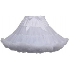 Tüllrock Damen Mini Rock Tutu 50er Jahre Petticoat Reifrock Unterrock Petticoat Underskirt Crinoline für Rockabilly Kleid R One Size Bekleidung