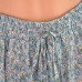 Zidao Skirt Women Summer High Waist Ruffle Flower Print Beach Short Skirt 3 Bekleidung