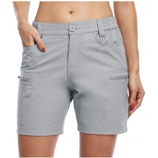 AFFGEQA Sommer Shorts Damen Hotpants Casual Mode Kurze Hosen Bequeme Hohe Taille Einfarbig Sportshorts Strandshorts Mit Taschen Bekleidung