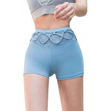 Corumly Damen Shorts Yoga Sport Laufen Fitness Shorts Eng anliegende Persönlichkeit Design Trend Casual Shorts XL Bekleidung