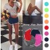 Damen Casual Solid Summer Sports Shorts Workout Yoga Shorts Aktive Shorts Bekleidung