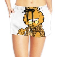 Garfield Sommer-Shorts für Damen Strandhose coole 3D-bedruckte Strandshorts Bekleidung