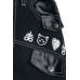 Gothicana by EMP Schwarze Shorts mit weißen Nähten und Patches Frauen Short schwarz Basics Bekleidung