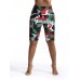 QYQ Damen Workout-Yoga-Shorts mit Taschen 15 2 cm 10 2 cm hohe Taille athletische Biker-Laufshorts Übergröße nicht durchsichtig 15 2 cm ArmyCamo Größe S Bekleidung