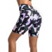 QYQ Damen Workout-Yoga-Shorts mit Taschen 15 2 cm 10 2 cm hohe Taille athletische Biker-Laufshorts Übergröße nicht durchsichtig 15 2 cm PinkCamo XX-Large Bekleidung
