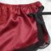 Shorts Ulanda-EU Schlafhose Damen Mini Kurze Soft Schlafanzughose Pyjamahose Sexy Spitzen Satin Nachtwäsche Unterwäsche Hosen Sleep Hose Kurze Schlafhosen Hotpants für Frauen Sommer Bekleidung