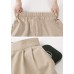 XinYangNi Damen-Sommer-Shorts für den Sommer klassische Mode bequeme Culottes elastische Taille breite Beintaschen lässige Shorts - Weiß - X-Groß Bekleidung