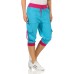 ZARMEXX Damen 3 4 Capri leichte Sommerhose Shorts Bermuda Kurze Hose Sweat Jogger Activwear Freizeithose Bekleidung