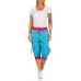 ZARMEXX Damen 3 4 Capri leichte Sommerhose Shorts Bermuda Kurze Hose Sweat Jogger Activwear Freizeithose Bekleidung