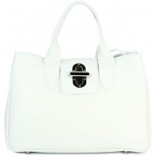 Belli Echt Leder Handtasche Damen Ledertasche Umhängetasche Henkeltasche in weiß - 36x25x18 cm B x H x T Schuhe & Handtaschen