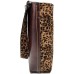 FiveloveTwo Damen 2Pcs Tasche Set PU Leder Mode Leopard-Druck Handtasche Henkeltasche Umhängetasche Schultertasche Shopper Tragetaschen Taschen Kaffee Schuhe & Handtaschen