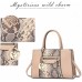 NICOLE & DORIS Damen Handtasche Shopper Handtasche Elegant Groß Damen Tasche für Büro Schule Einkauf Rosa Schuhe & Handtaschen