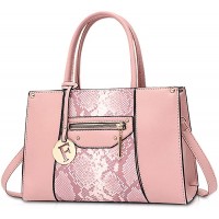 NICOLE & DORIS Damen Handtasche Shopper Handtasche Elegant Groß Damen Tasche für Büro Schule Einkauf Rosa Schuhe & Handtaschen