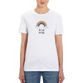 London Co. Damen T-Shirt Be Cool Be Kind Rainbow Bekleidung